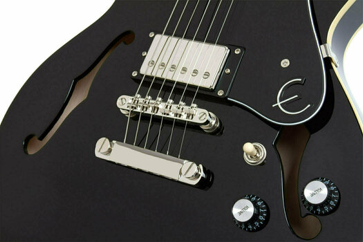 Halbresonanz-Gitarre Epiphone ES-339 Pro Ebony Black - 4
