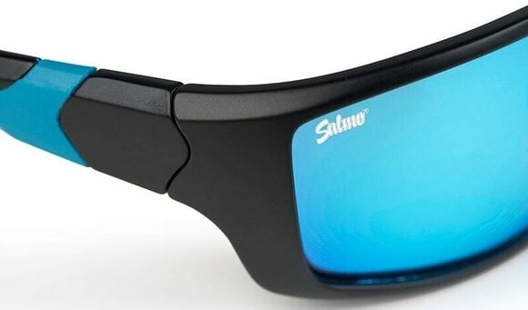 Lunettes de pêche Salmo Sunglasses Black/Bue Frame/Ice Blue Lenses Lunettes de pêche - 4