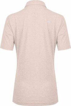 Camiseta polo Kjus Womens Ally Cooling Polo SS Blush Pink Melange 34 - 2
