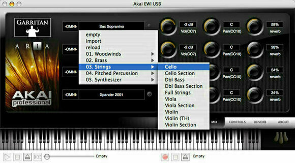 MIDI kontroler za puhačke instrumente Akai EWI USB - 3