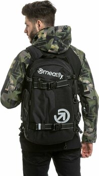 Lifestyle sac à dos / Sac Meatfly Wanderer Backpack Black 28 L Sac à dos - 6