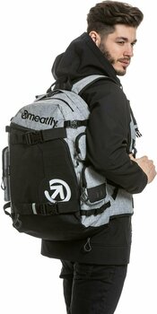 Lifestyle sac à dos / Sac Meatfly Wanderer Backpack Heather Grey 28 L Sac à dos - 6