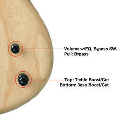 Fretless E-Bass Ibanez GWB1005-NTF Natural Flat Fretless E-Bass - 5