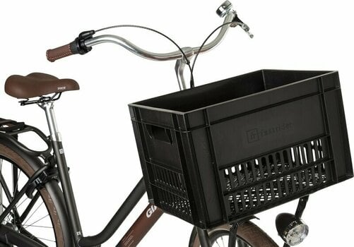 Ciclotransportador Fastrider Bicycle Crate Large Black Front Carriers - 2