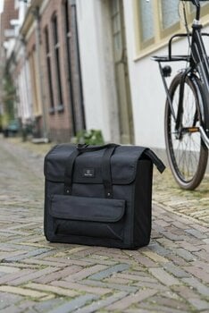 Geantă pentru bicicletă Fastrider Lasse Luxe Shopper Single Bike Bag Basics Black 23 L - 7