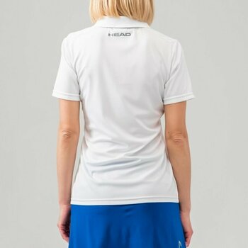 Tenisové tričko Head Club Jacob 22 Tech Polo Shirt Women White/Dark Blue XL Tenisové tričko - 4