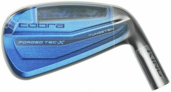 Стик за голф - Метални Cobra Golf King Forged Tec X Iron Set Silver 4-PW Right Hand Steel Regular - 5