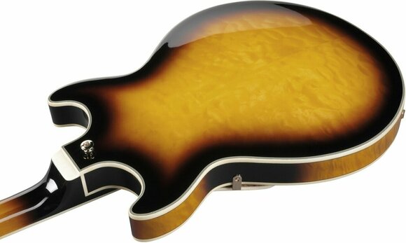 Guitare semi-acoustique Ibanez AM93QM-AYS Antique Yellow Sunburst Guitare semi-acoustique - 5