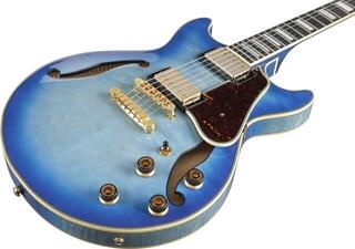 Poolakustiline kitarr Ibanez AM93QM-JBB Jet Blue Burst Poolakustiline kitarr - 3