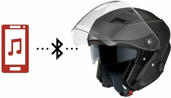 Helmet Sena Outstar S Matt Black S Helmet - 5