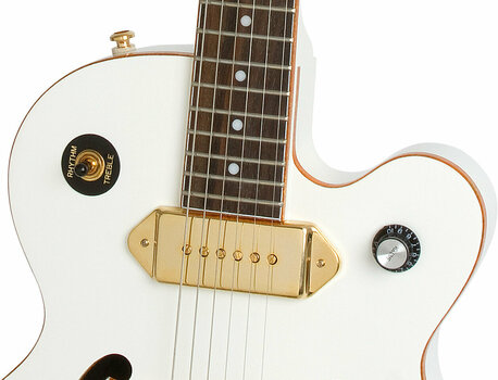 Guitarra semi-acústica Epiphone Wildkat White Royale Pearl White - 3