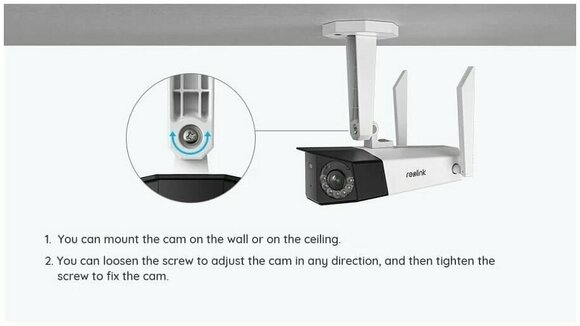 Systèmes de caméras intelligentes Reolink Duo WiFi Blanc Systèmes de caméras intelligentes - 4