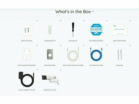 Systèmes de caméras intelligentes Reolink Duo WiFi Blanc Systèmes de caméras intelligentes - 6
