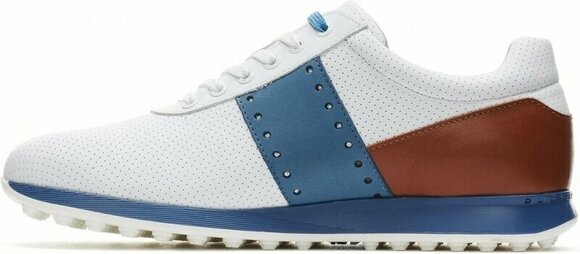 Golfskor för herrar Duca Del Cosma Belair White/Cognac 41 Golfskor för herrar - 2