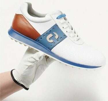 Men's golf shoes Duca Del Cosma Belair Men White/Cognac 44 - 6