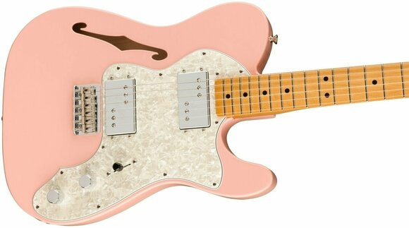 Guitare électrique Fender Vintera 70s Telecaster Thinline Shell Pink - 3