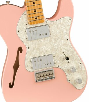 Electric guitar Fender Vintera 70s Telecaster Thinline Shell Pink - 4