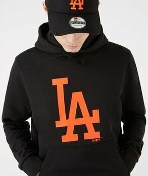 Huvtröja Los Angeles Dodgers MLB Seasonal Team Logo Black/Orange S Huvtröja - 2
