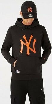 Mikina New York Yankees MLB Seasonal Team Logo Black/Orange S Mikina - 2