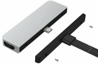 USB-hubb HYPER HyperDrive 6-in-1 iPad Pro USB-C Hub Gray - 2