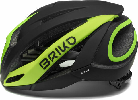 Bike Helmet Briko Quasar Matt Black/Lime M Bike Helmet - 2