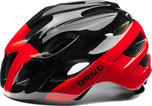 Cyklistická helma Briko Teke Shiny Black/Red M Cyklistická helma - 2