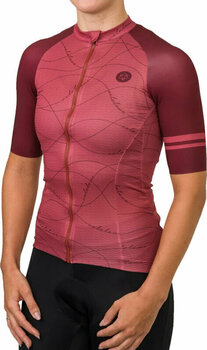 Mez kerékpározáshoz Agu Velo Wave Jersey SS Essential Women Dzsörzi Rusty Pink S - 3