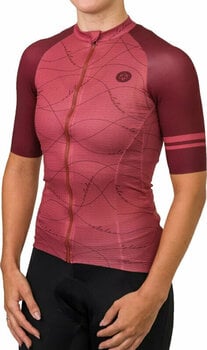 Odzież kolarska / koszulka Agu Velo Wave Jersey SS Essential Women Rusty Pink XL - 3