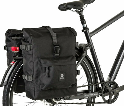 Fahrradtasche Agu H2O Roll-Top II Double Bike Bag Urban Black 28 L - 4