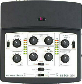 USB audio prevodník - zvuková karta Novation Nio 2/4 - 2