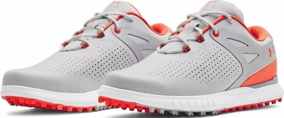 Chaussures de golf pour femmes Under Armour Charged Breathe SL White/Halo Gray/Electric Tangerine 40,5 - 3