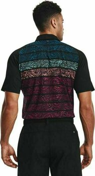 Chemise polo Under Armour Iso-Chill Psych Stripe Mens Polo Black/Penta Pink/Halo Gray M - 4