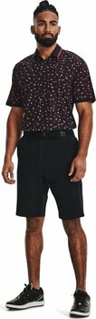 Polo Shirt Under Armour Iso-Chill Floral Mens Polo Black/Electric Tangerine/Halo Gray XL - 5