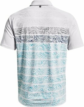 Chemise polo Under Armour Iso-Chill Psych Stripe Mens Polo White/Fresco Blue/Jet Gray L - 2