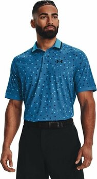 Polo Shirt Under Armour Iso-Chill Floral Mens Polo Cruise Blue/Fresco Blue/Halo Gray L - 3