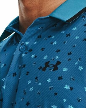 Polo Shirt Under Armour Iso-Chill Floral Mens Polo Cruise Blue/Fresco Blue/Halo Gray L - 6