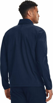 Jacket Under Armour Storm Windstrike Mens 1/2 Zip Jacket Academy/White L - 4