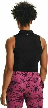 Chemise polo Under Armour Zinger Womens Sleeveless Polo Black/Metallic Silver M - 4