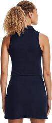 Polo Shirt Under Armour Zinger Womens Sleeveless Midnight Navy/Midnight Navy/Metallic Silver XS Polo Shirt - 3