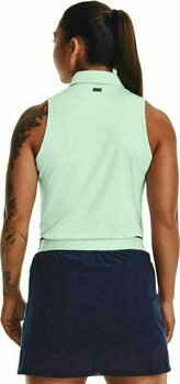 Chemise polo Under Armour Zinger Womens Sleeveless Polo Sea Mist/Metallic Silver S - 4