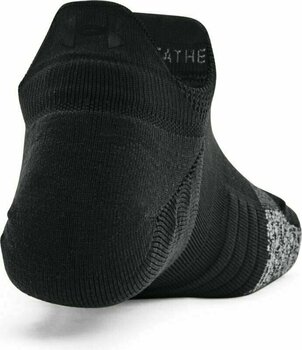 Chaussettes Under Armour Breathe 2 No Show Womens Socks Chaussettes Black/Black/Reflective UNI - 4