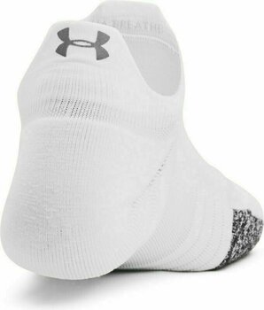 Ponožky Under Armour Breathe 2 No Show Womens Socks Ponožky White/White/Reflective UNI - 4