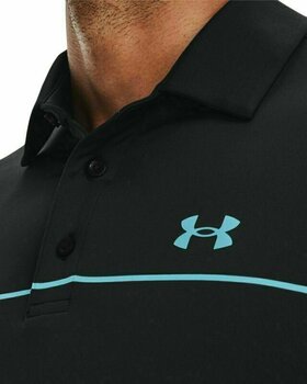 Polo Shirt Under Armour UA Playoff 2.0 Mens Polo Black/Fresco Blue S - 6