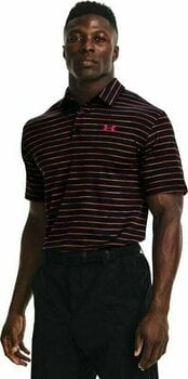Chemise polo Under Armour UA Playoff 2.0 Mens Polo Black/Hendrix/Electric Tangerine S - 3