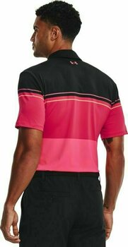 Polo Shirt Under Armour UA Playoff 2.0 Mens Polo Black/Knock Out/Penta Pink XL - 4