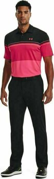 Polo Shirt Under Armour UA Playoff 2.0 Mens Polo Black/Knock Out/Penta Pink XL - 5