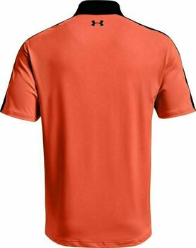 Polo Shirt Under Armour UA T2G Blocked Mens Polo Electric Tangerine/Black/Black XL - 2