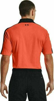 Polo Shirt Under Armour UA T2G Blocked Mens Polo Electric Tangerine/Black/Black XL - 4
