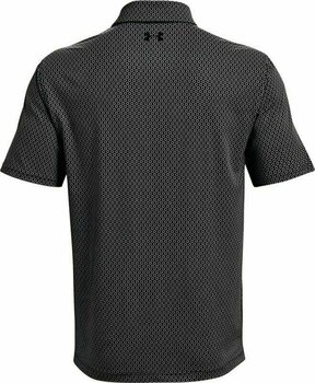 Polo Shirt Under Armour UA T2G Printed Mens Polo Black/White/Black 2XL - 2