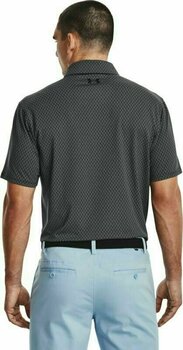 Polo Shirt Under Armour UA T2G Printed Mens Polo Black/White/Black 2XL - 4